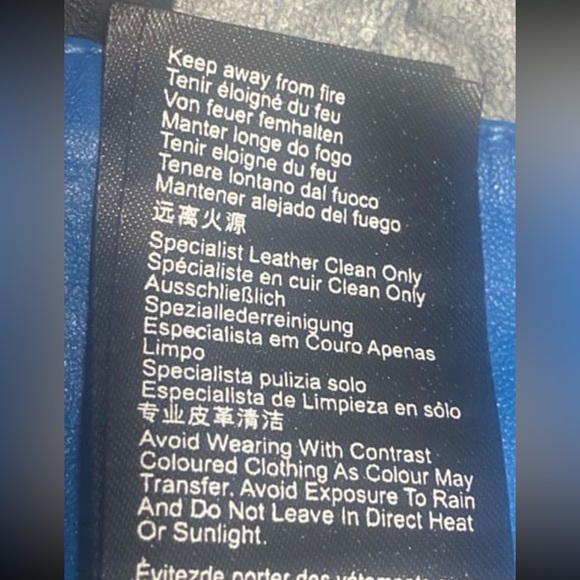 Muubaa Leather Racing Moto Jacket. Size 4 - Picture 10 of 12